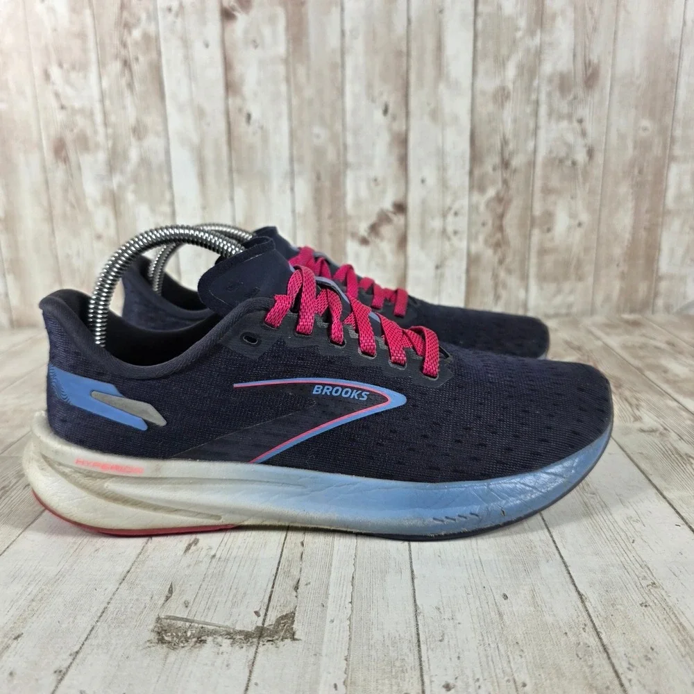 Brooks Hyperion Womens Navy Pink Blue Running Shoes 1203961B430 Size 9 Medium‎ B